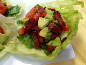 Bacon lettuce wraps 2sm