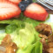 Barbecued chicken lettuce wraps