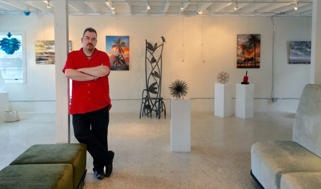 Andy Royston at the North Beach Village Design Gallery, October 2015